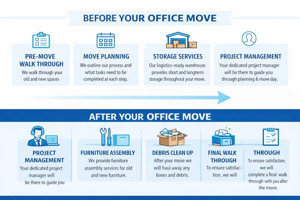 before vs after office move
