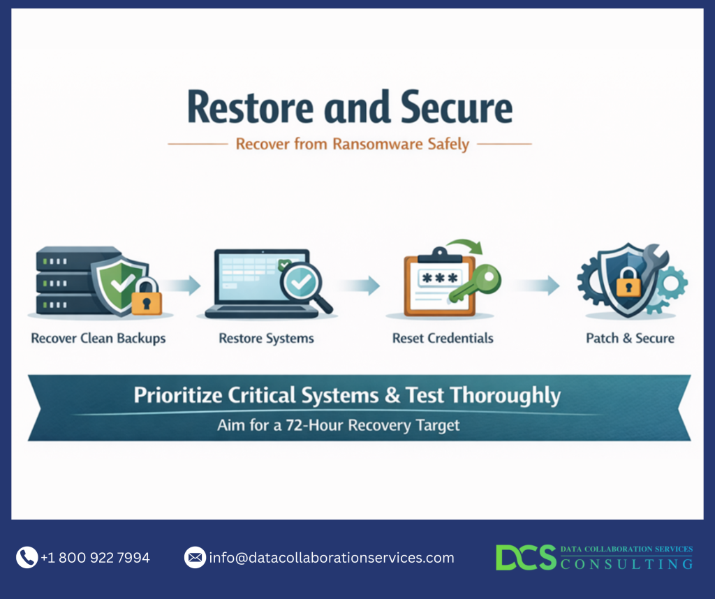 Restore and Secure infographics