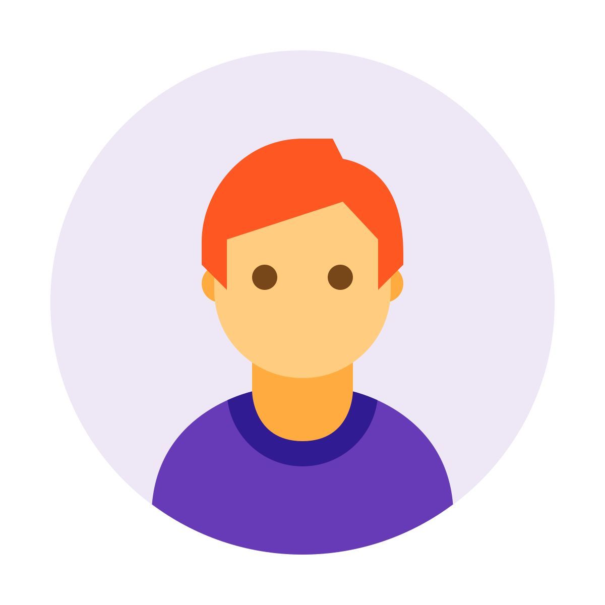 male Profile icon in Color style