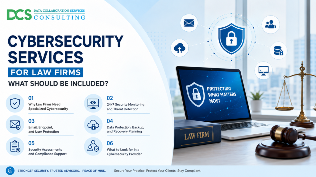 Cybersecurity Services for Law Firms What Should Be Included banner